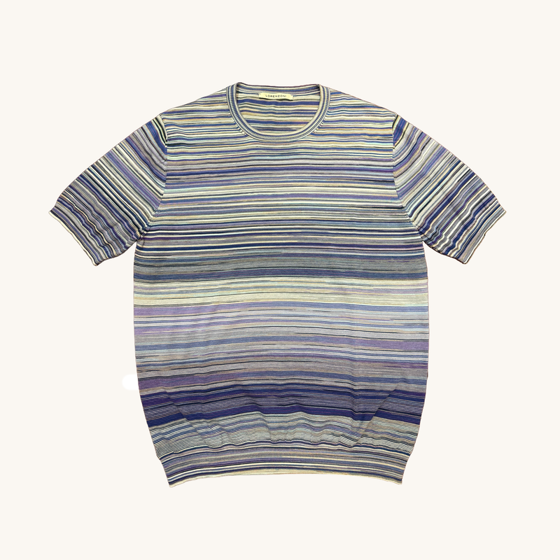 Lorenzoni Multi-Stripe Tee