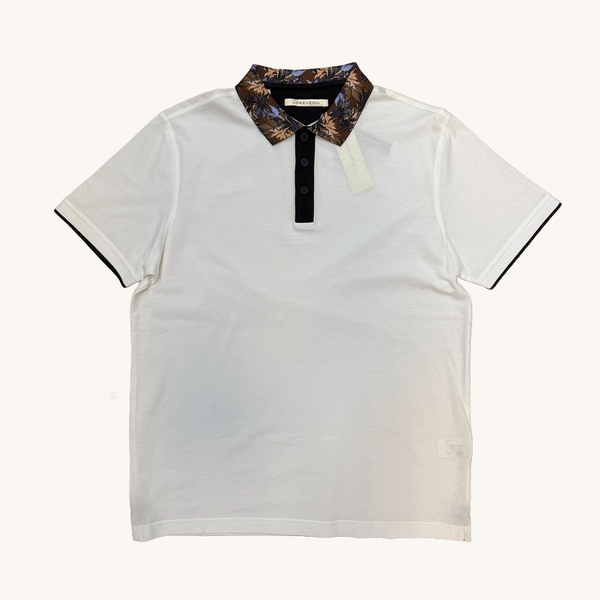 Lorenzoni Floral Contrast Polo