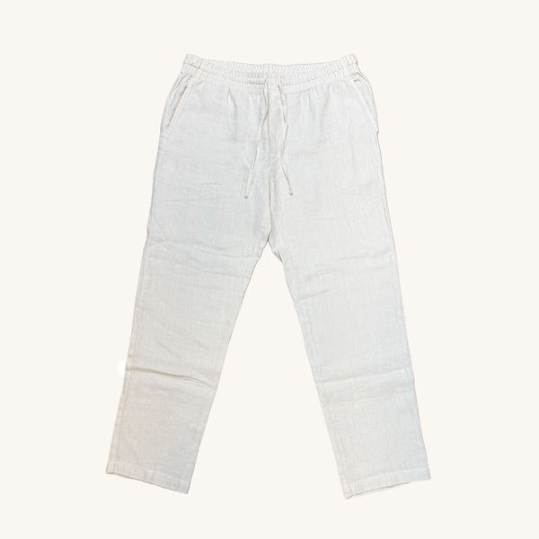 Velvet White Linen Pants