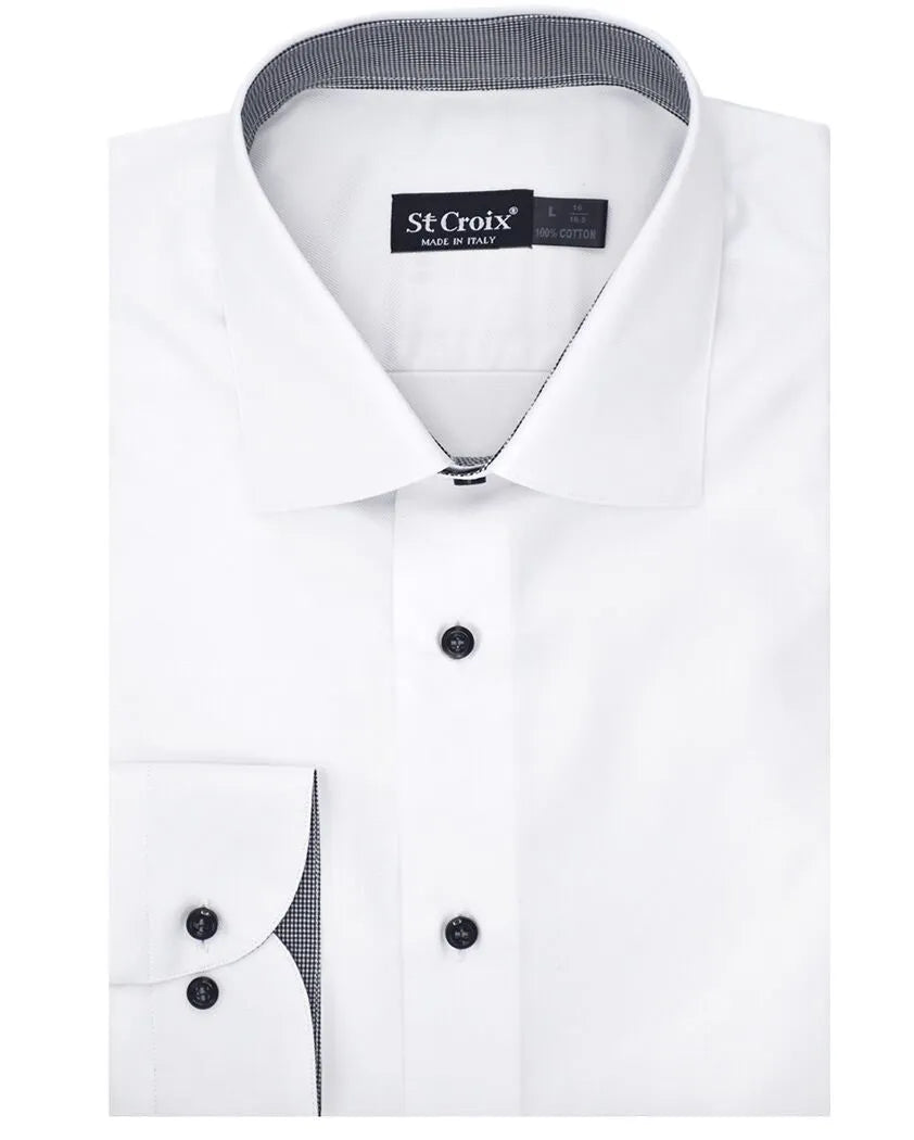 White dress with black buttons best sale